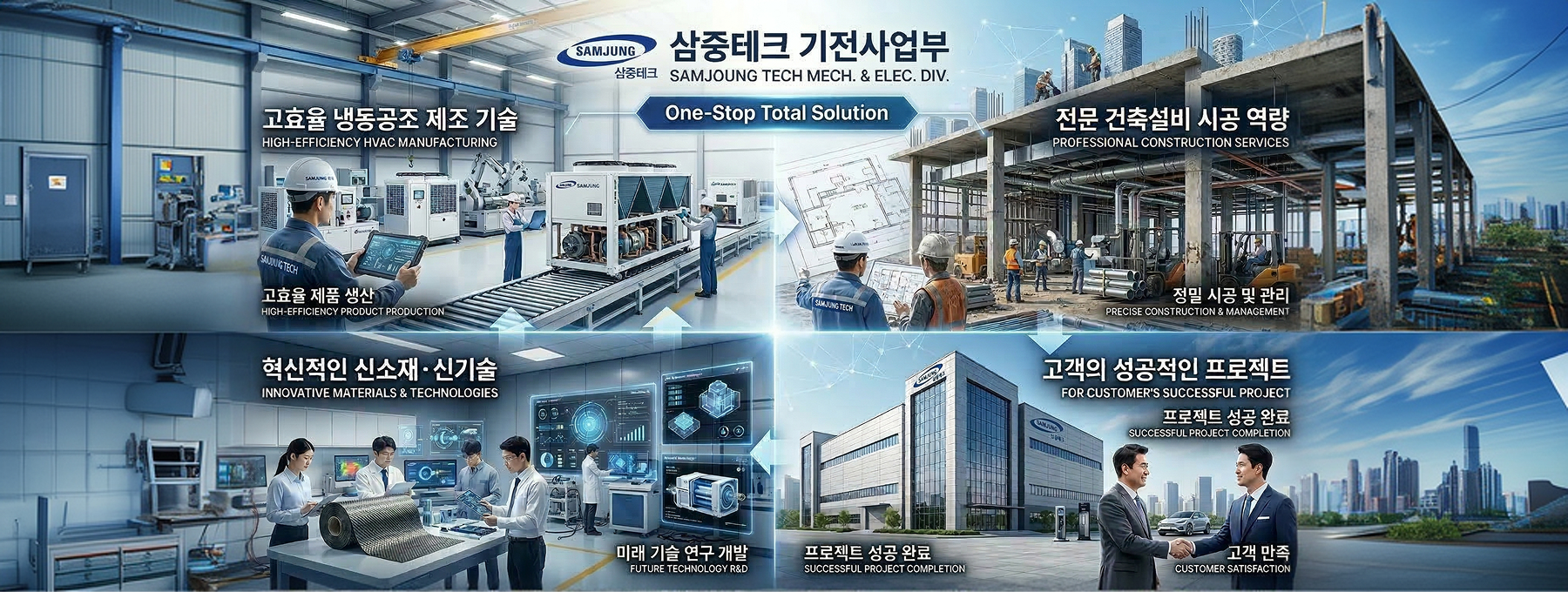 삼중테크 기전사업부 One-Stop Total Solution